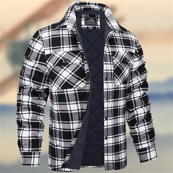 Ronan | Men's Quilted Plaid Shirt Jacket